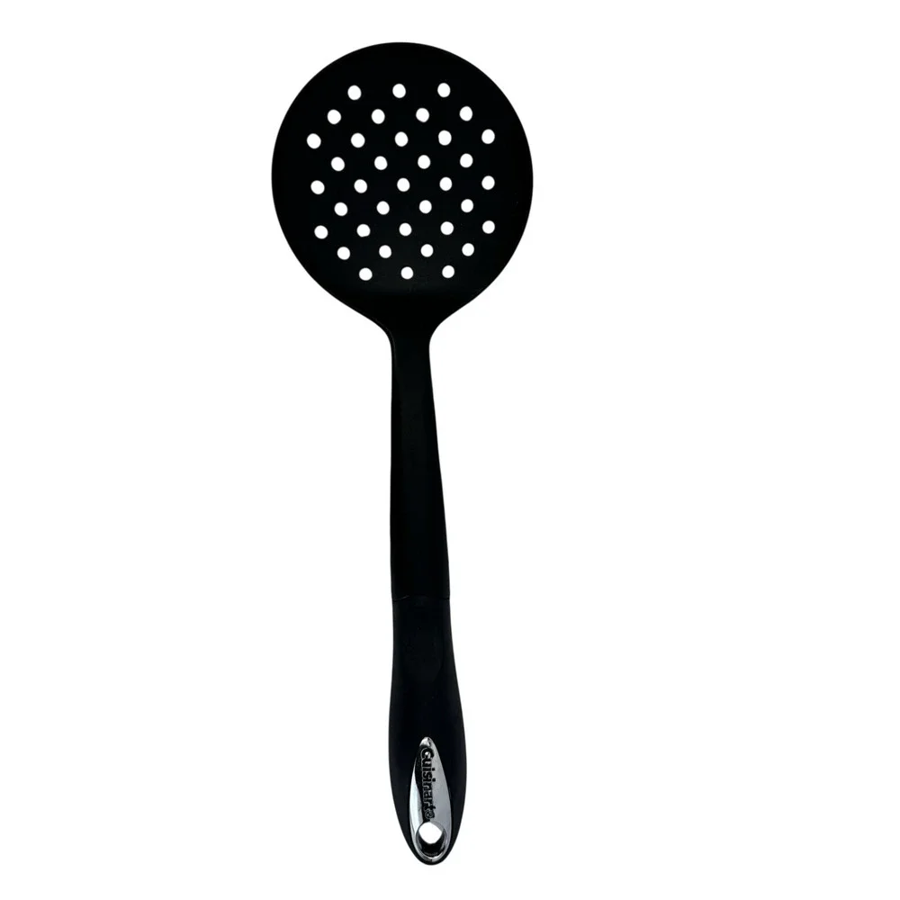 CUISINART LONG BLACK‎ SKIMMING SKIMMER  STRAINING SPOON UTENSIL